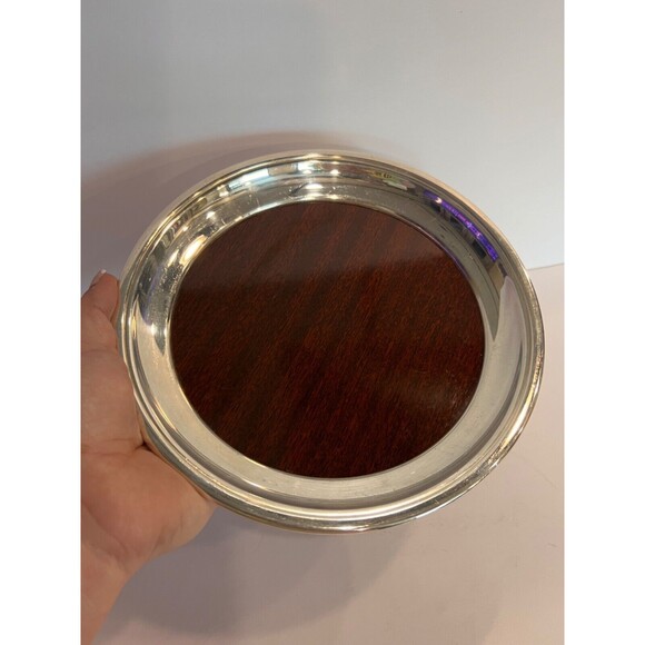 Vintage 1950's FORMICA Laminate Serving Tray Silver Plated, Collectible, Small - Picture 1 of 6